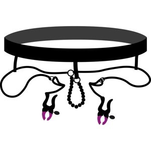Nohavičky BAD KITTY s KLIPSAMI na klitoris