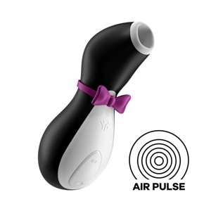 Stimulátor klitorisu SATISFYER PENGUIN čiernobiely