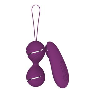 Vibračné guličky YEQU HYMAN remote control fialové