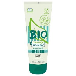 Lubrikačný gél HOT BIO waterbased 2in1 200 ml