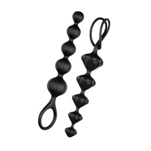 Sada análnych korálov SATISFYER LOVE 2 ks čierne