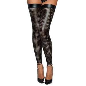 Pančuchy Noir HANDMADE F236 čierne XL