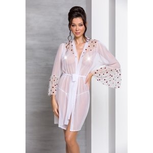 Župan PASSION LOVELIA PEIGNOIR biely L-XL