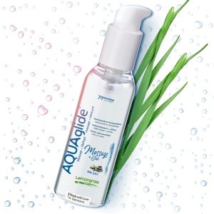 Masážny gél JoyDivision 2v1 AQUAglide Massage Glide Lemongrass 200 ml