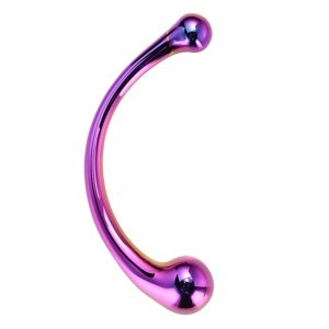 Dildo Dream Toys GLAMOUR GLASS CURVED WAND dúhové