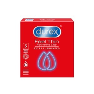 Kondóm Durex Feel Thin Extra Lubricated 3 ks