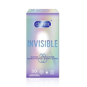 Kondóm Durex Invisible Extra Lubricated 10 ks
