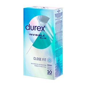 Kondóm Durex Invisible Close Fit 10 ks