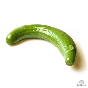 Dildo SelfDelve ZAHNUTÁ UHORKA zelené