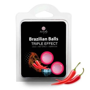 Olej masážny BRAZILIAN TRIPLE EFFECT 2 BALLS SET