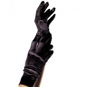 Rukavice Leg Avenue Satin čierne