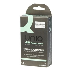 Kondóm dámsky Uniq AIR 3 ks
