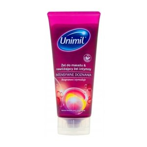 Masážny a lubrikačný gél 2v1 Unimil Intense 200 ml