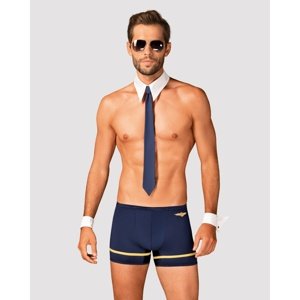 Kostým Obsessive PILOTMAN modrý L-XL