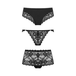 Sada nohavičiek UNDERNEATH Eden 3 ks čierna L-XL