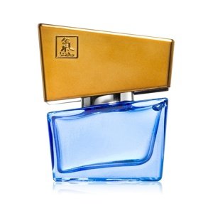 Parfém HOT Shiatsu Fragrance dark blue s feromónmi pre mužov 15 ml