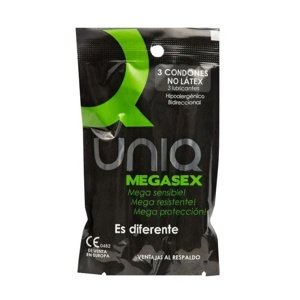 Kondóm UNIQ MEGASEX 3 ks