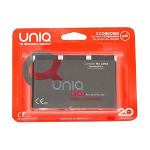 Kondóm UNIQ FREE 3 ks