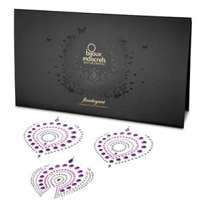 Nálepky BIJOUX INDISCRETS FLAMBOYANT fialové-ružové