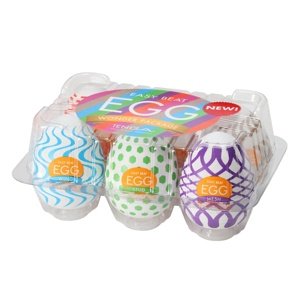 Sada masturbátorov TENGA Egg Variety Pack Wonder 6 ks