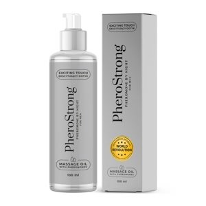 Olej masážny PheroStrong By Night s feromónmi pre mužov 100 ml