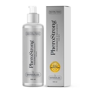 Olej masážny PheroStrong Exclusive s feromónmi pre mužov 100 ml