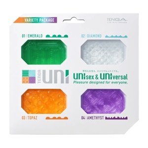 Sada masturbátorov TENGA UNI Variety Pack 4 ks