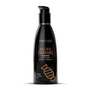 Lubrikačný gél WICKED AQUA Salted Caramel Flavored 60 ml