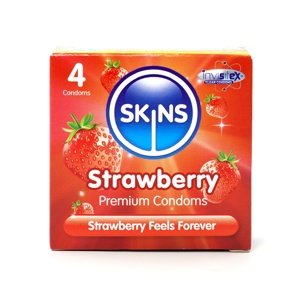 Kondóm Skins Strawberry 4 ks