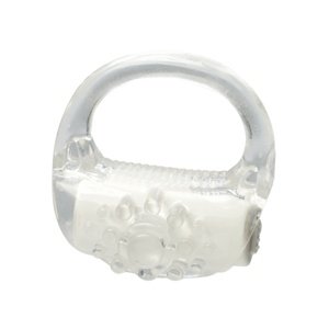 Krúžok na penis Skins Vibrating Ring transparentný