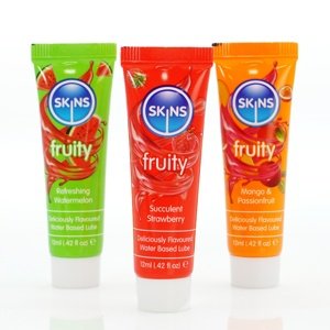 Sada lubrikačných gélov Skins Fruity Lubes Sampler Tubes 3 x 12 ml