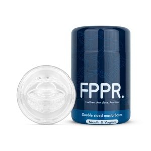 Masturbátor FPPR Double Sided Mouth & Vagina transparentný