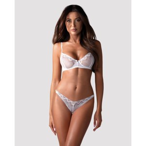 Súprava Obsessive Alissium biela M-L