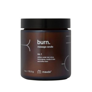 Sviečka masážna Maude BURN no.1 amber, cedar leaf & lemongrass 113 g