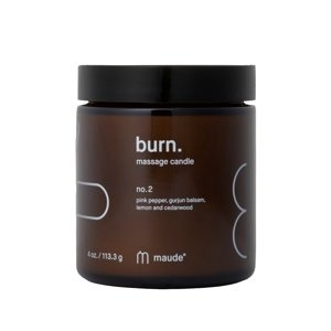Sviečka masážna Maude BURN no.2 pink pepper & gurjun balzam 113 g