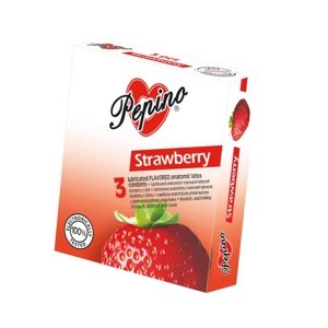 Kondóm Pepino Jahoda 3 ks
