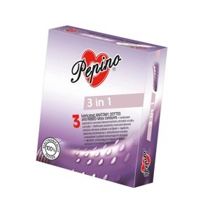 Kondóm Pepino 3in1 3 ks