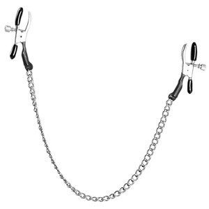 Fetish Fantasy Alligator Nipple Clamps - svorky na bradavky s kovovou retiazkou