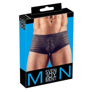 Transparent striped boxers (black)S