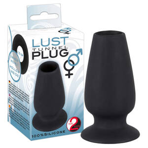 You2Toys Lust Tunnel Plug - dutý análny rozširovač (čierny)