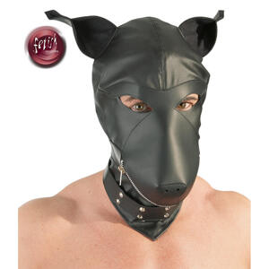 Fetish Collection Dog Mask - psia maska (S-L) čierna