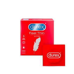 Durex Feel Ultra Thin - ultra realistické kondómy (3ks)