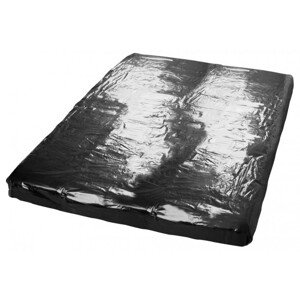 Fetish Collection Vinyl Fitted Sheet - napínacie lakované prestieradlo 160x200 cm (čierne)