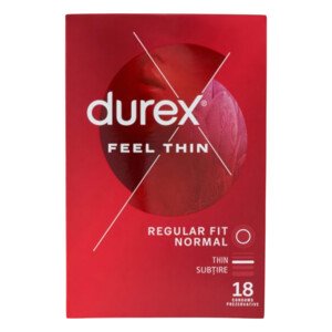 Durex Feel Thin - kondomy pre realistický pocit (18ks)