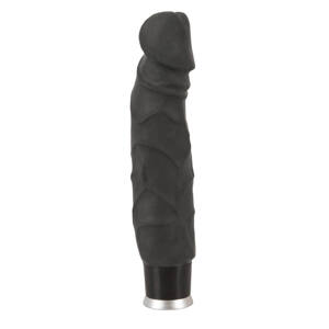 Nature Skin Big Vibe - realistický vibrátor 23cm (čierny)
