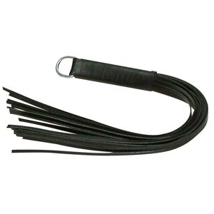 Zado Leather Whip - jemný kožený bič 45cm (čierny)