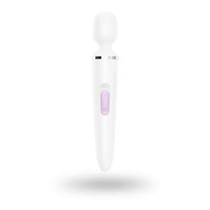 Satisfyer Wand-er Woman - nabíjací vodotesný masážný vibrátor (biely)