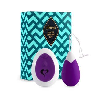 FEELZTOYS Anna – nabíjacie vibračné vajíčko (fialové)