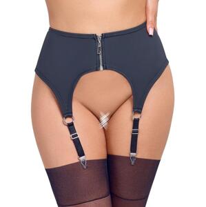Cottelli Lingerie Podvazkový pás se zipem - černý