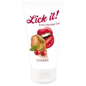 Lick it! Lubrikačný a masážny gél Čerešňa 50 ml